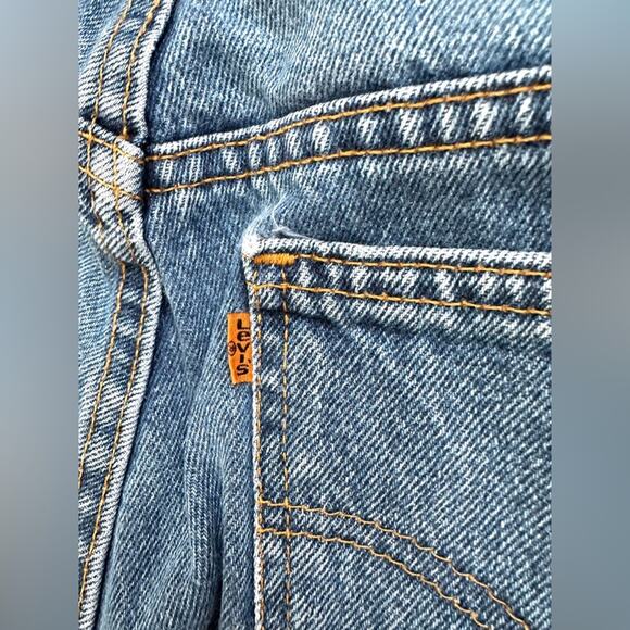 Vtg 90s Levis 950 Jeans WOMENS 14 Relaxed Fit Tapered Fit Orange Tab - Picture 8 of 9